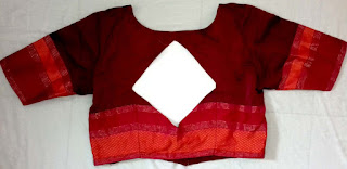 Princess Cut Blouse with Four Square Design