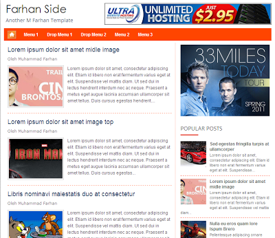 Farhan Side - Template Blogger yang Minimalis