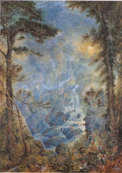 Hume Nisbet - The Fairy falls - 1908