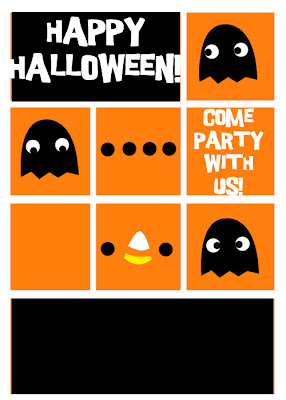 Happy Halloween! Invite all your friends to your Halloween party with this cute party invitation.