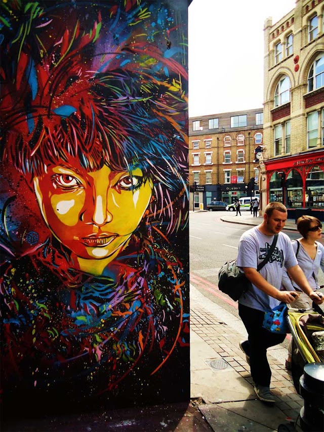 Beautiful work by C215 in the streets of London