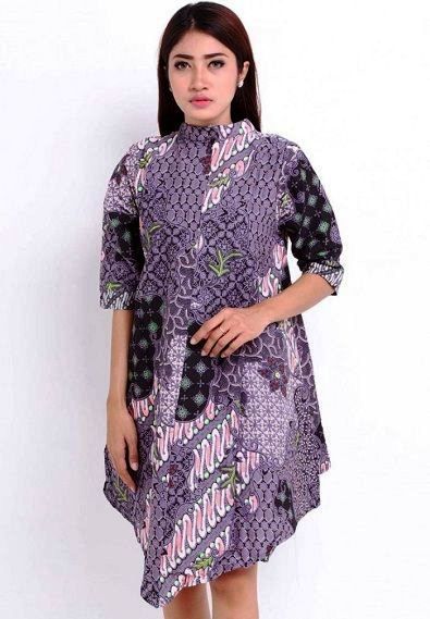  40 model baju batik wanita atasan lengan panjang 