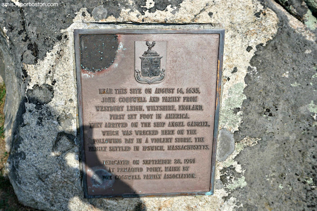 Placa Histórica en Pemaquid Point Lighthouse Park