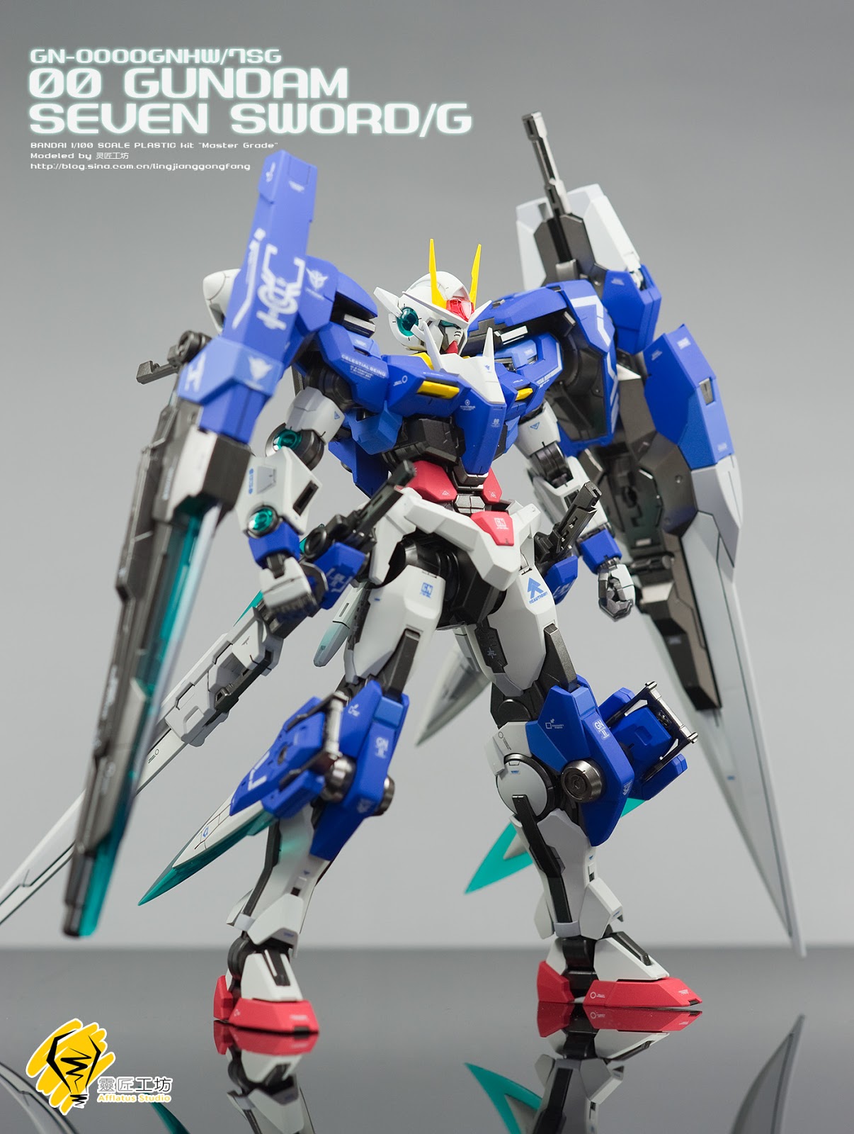 Gundam Guy Mg 1 100 Gn 0000gnhw 7sg 00 Gundam Seven Sword G Painted Build Gundam Guy Mg 1 100 Gn 0000gnhw 7sg 00 Gundam Seven Sword G Painted Build