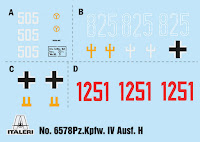 Italeri 1/35 Pz. Kpfw. IV Ausf. H (6578) Colour Guide & Paint Conversion Chart