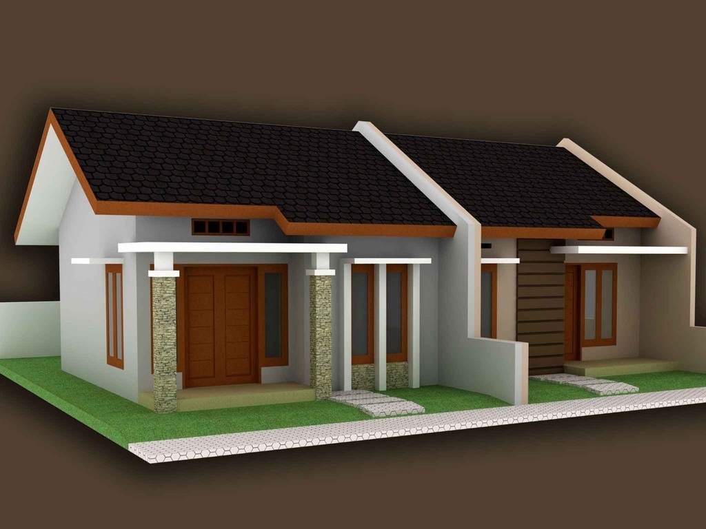 103 Gambar Rumah  Kontrakan  Sederhana Minimalis Gambar 