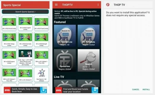 تنزيل تطبيق ThopTV لمشاهدة القنوات المشفرة والافلام مجانا