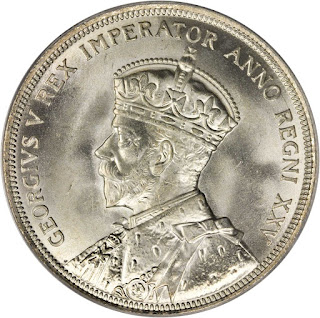 Canadian Silver Voyageur Dollar 1935 King George V