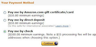 Amazon affiliate program