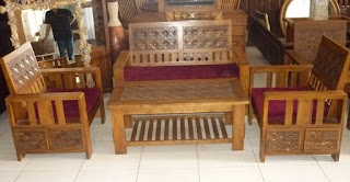 Used Jepara Teak Guest Chairs