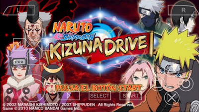 download Naruto Shippuden kizuna Drive ISO HighCompress For PPSSPP Android(SaveData)