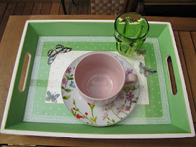 bandeja, manualidades, bricolaje, mariposas, plateau
