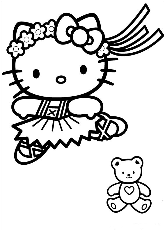 Download Fun Coloring Pages: Hello Kitty Coloring Pages