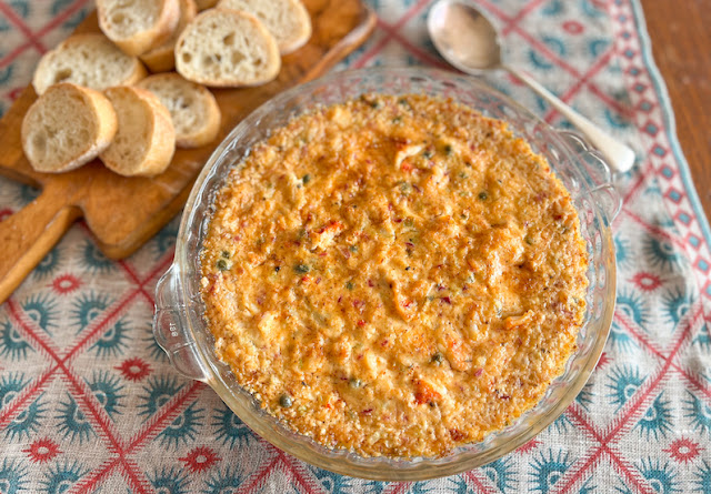 Food Lust People Love: This Baked Lobster Roll Dip is a twist on the traditional sandwich, with many of the same ingredients, plus cream cheese, it’s a fabulous appetizer! Serve it with a crusty loaf or slices of baguette. Frankly, it would be a great filling for a baked potato as well.