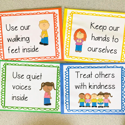 Class rules help young preschool and early elementary students understand what is expected of them and how to behave at school.