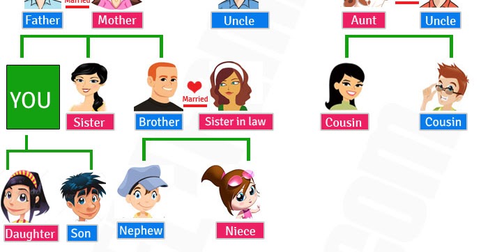Nama anggota keluarga dalam bahasa  inggris  Belajar 