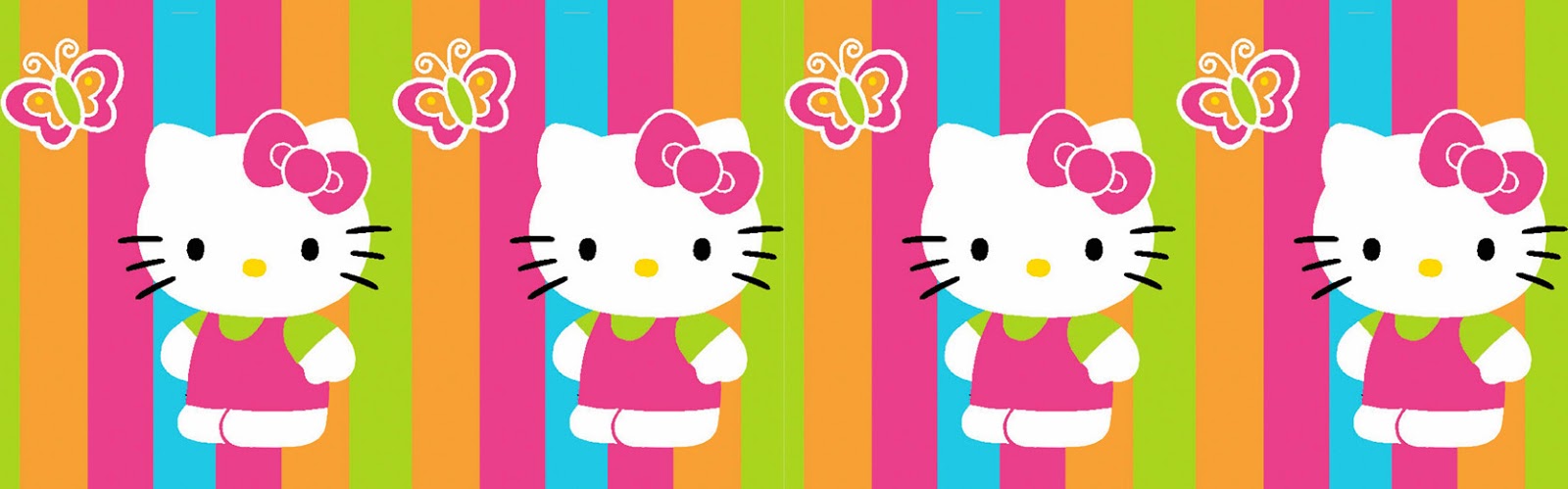 Wallpaper Border Murah Meriah Motif Hello Kitty