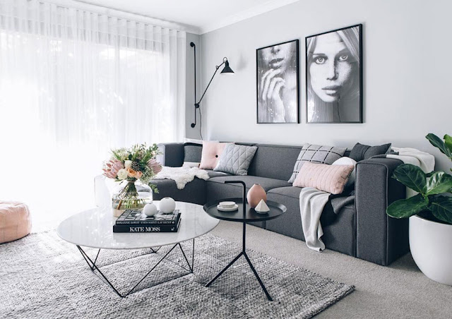 Gray-color-minimalist-living-room