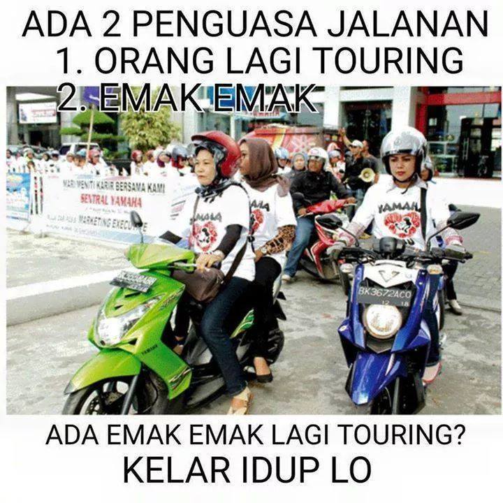 Gambar Lucu Saat Emak Emak Naik Motor Humor Lucu Banget