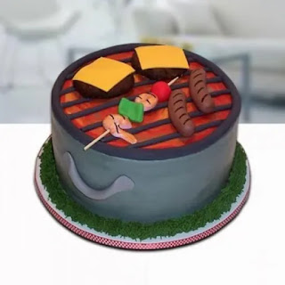 Barbeque theme cake