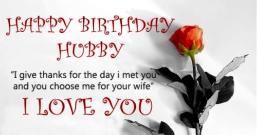 happy birthday wishes for husband image