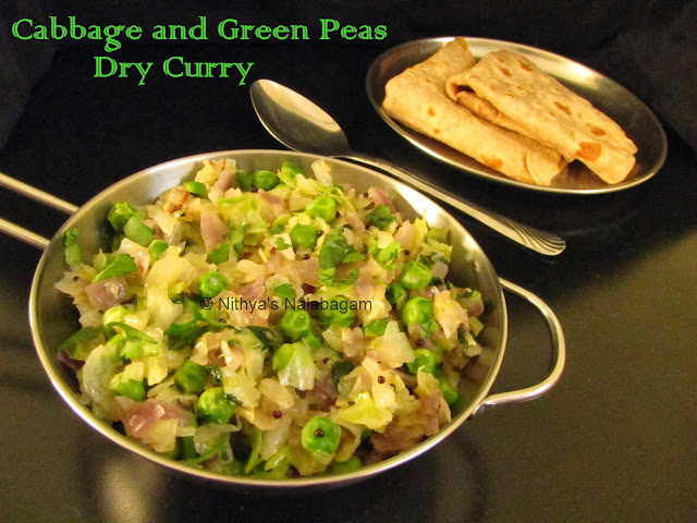 Cabbage and Green Peas Stir Fry