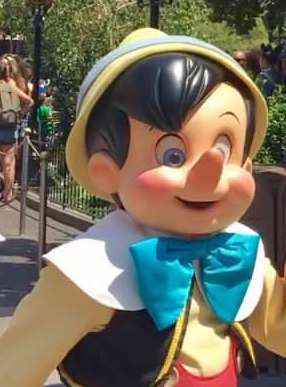 Pinocchio Disney Character Wandering Disneyland