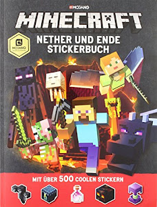 Minecraft, Nether und Ende - Stickerbuch: Ein offizielles Minecraft-Stickerbuch