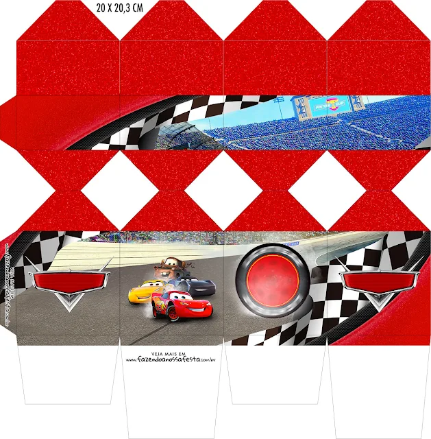 Cars 3: Free Printable Boxes.