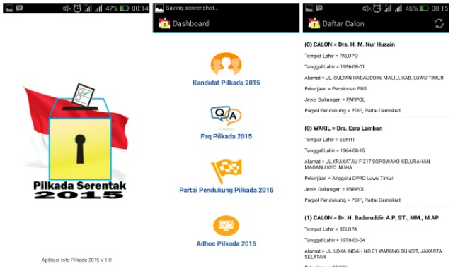 Aplikasi Pilkada Serentak 2015 di Android