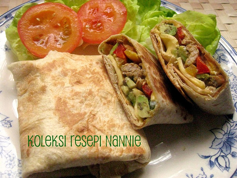 RESEPI NENNIE KHUZAIFAH: TORTILLA WRAP