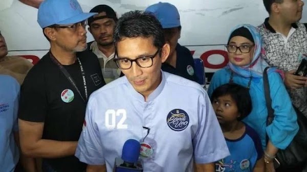 Tsunami Anyer, Sandiaga: Tobat Nasional, Kesampingkan Politik Pilpres