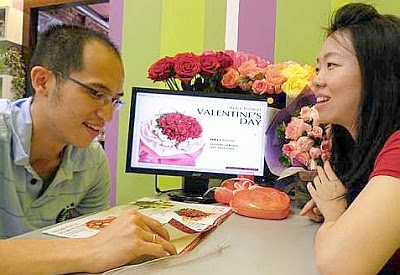 A perfect match: Lee and Ammie have boosted sales of roses during Valentine’s Day by using technology to help the family florist business.