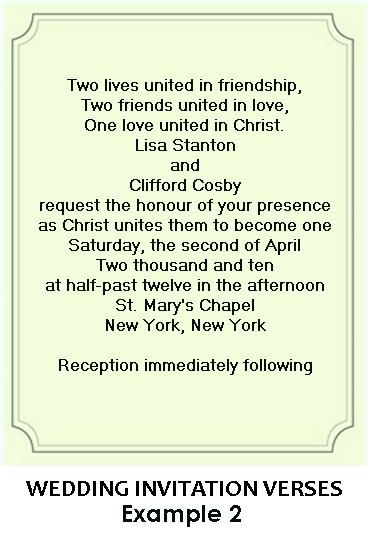 Christian Wedding Invitation Card Wording Idea