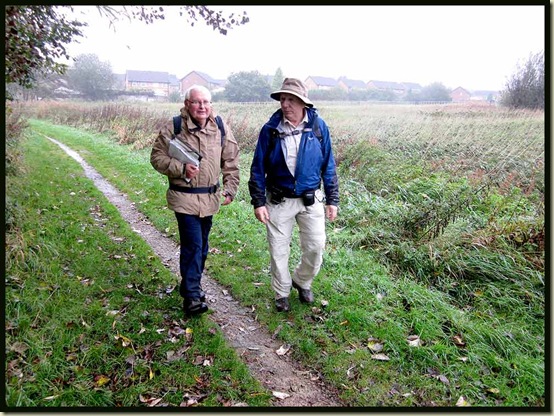 Reg and Allan beside the St Helens Canal