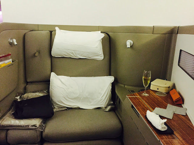 Cathay Pacific First Class Review Seat 2D