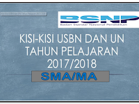 Download Kisi-Kisi Ujian Nasional ( UN ) dan USBN SMA/MA Tahun Pelajaran 2017/2018
