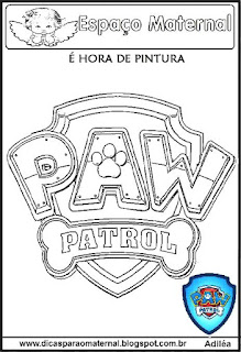 Desenho da patrulha canina para colorir