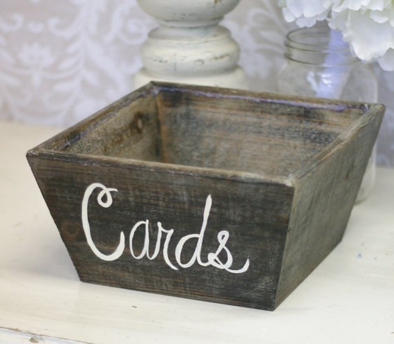 Centerpiece or bridal party LOVE bins Hoganfe Card Box Bragginbags