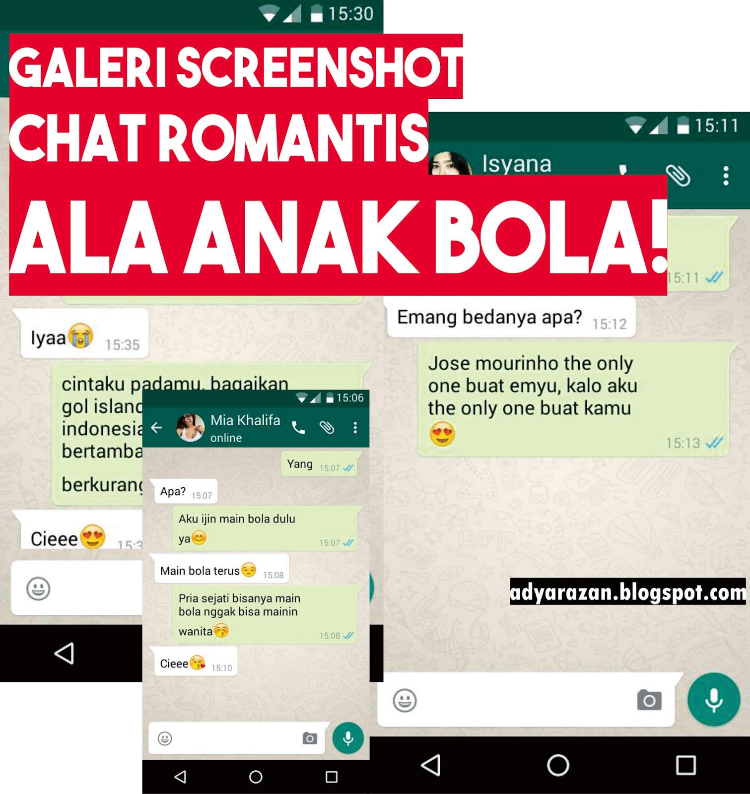 Galeri Screenshot Chat Romantis Ala Anak Bola Bikin Baper Deh