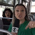 Repórter da Globo discute com passageira de ônibus ao vivo