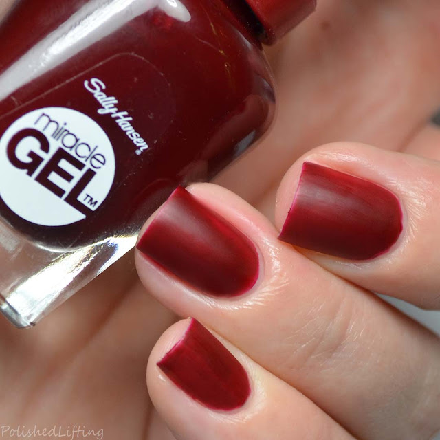 deep red matte nail polish