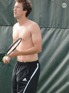 Philipp Kohlschreiber Shirtless at Cincinnati Open 2009