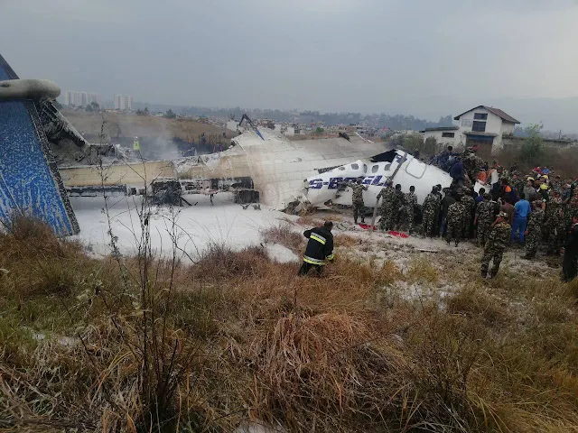  Photos: At least 38 dead after Bangladeshi plane with 67 passengers crashes and bursts into flames at airport in Nepa