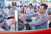 Moment Hari Bhayangkara ke-76, Polres Loteng Laksanakan Bakti Sosial Religi di Masjid dan Pura