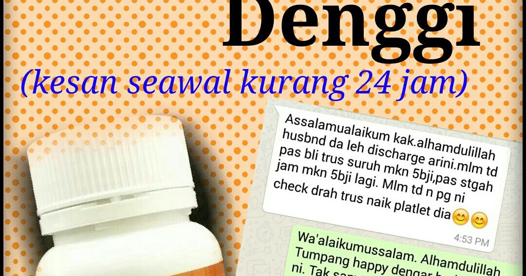 Herba & Kesihatan: Testimoni Denggi
