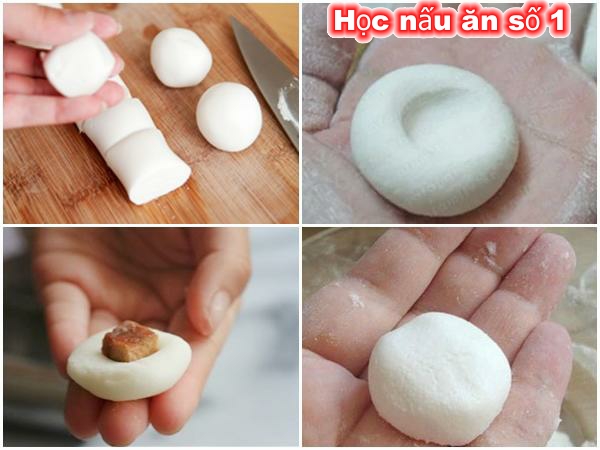 Nặn viên trôi nước – cách nấu chè trôi nước nhân đậu xanh