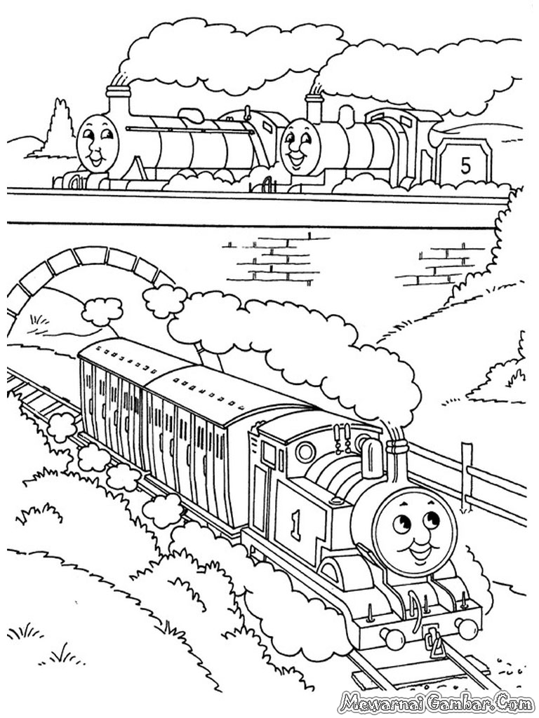 Apung Arul Mewarnai Kereta Thomas And Friends