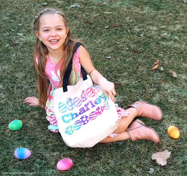 Personalized Easter Tote Bag