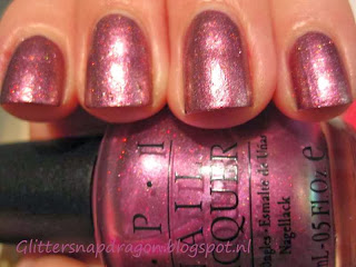 China Glaze Strike Up A Cosmo, OPI Movin Out Glitter Bit Of Music